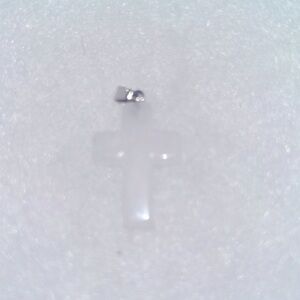 Boho hippie Quartz Crystal Cross pendant